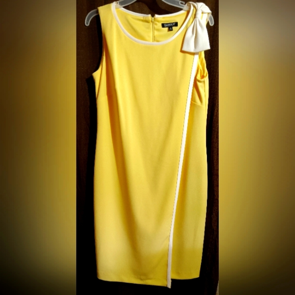 Yellow Dress with White Bow